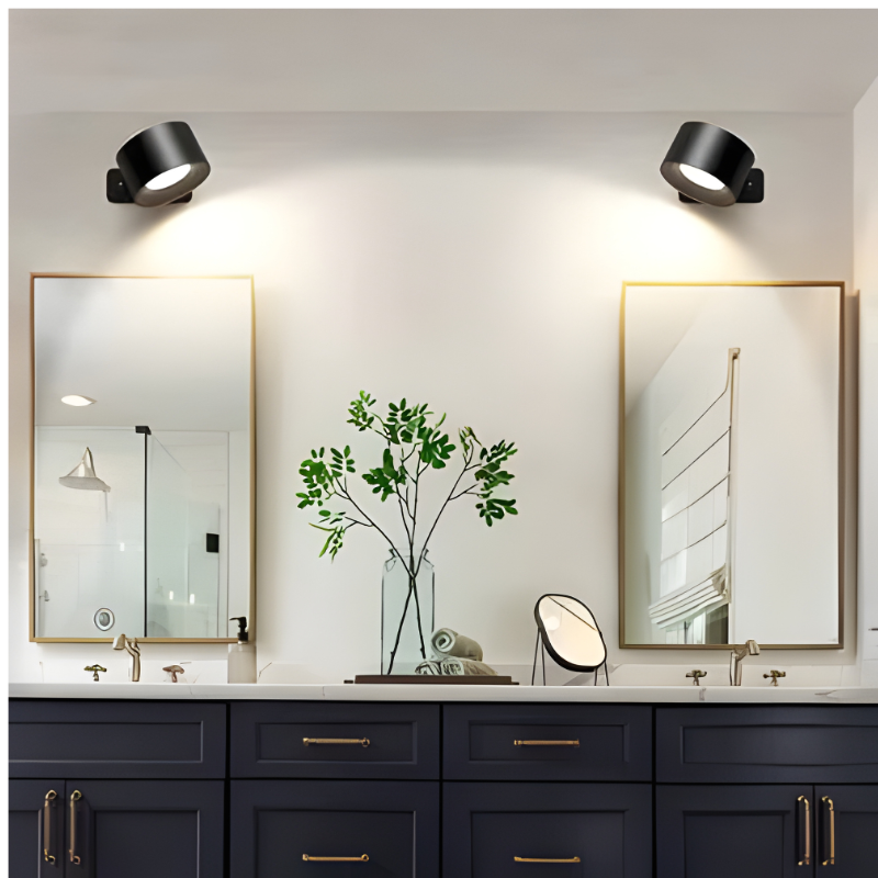 Rechargeable Wall Lamp with 360° Swivel and Touch Dimmer, 3-Temp LED, 2000mAh Valideals Outlet