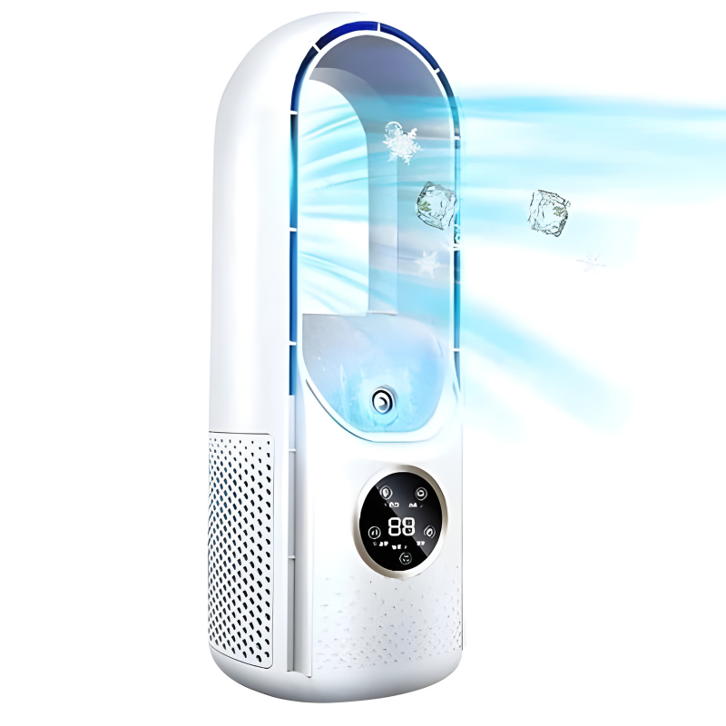 Portable Air Conditioner with Bladeless Quiet Cooling and Compact Desk-Sized, 10x10x15in Valideals Outlet