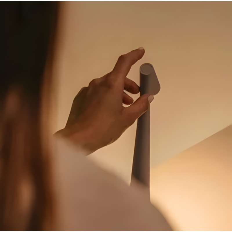 Mood Lamp with Touch Control and Adjustable Warm-to-Cool Light, 1800 mAh Battery, IP54 Valideals Outlet