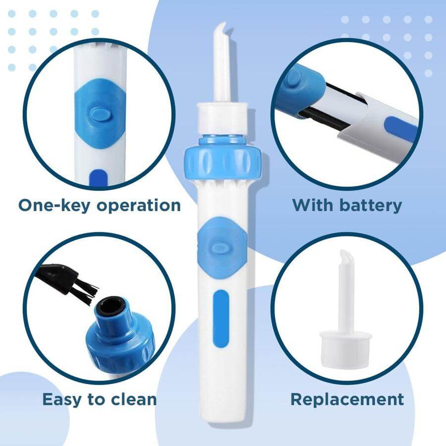 Ear Cleaner with Vibration Suction and Soft Silicone Tips, Rechargeable Valideals Outlet