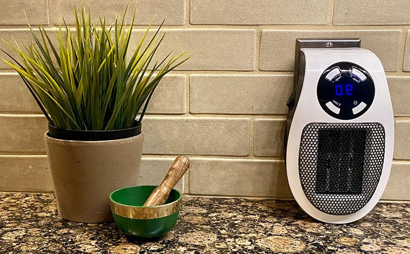 Portable Heater with Fast Warm-Up and Adjustable Thermostat, Washable Filter Valideals Outlet