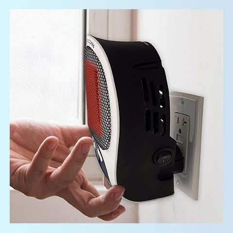 Portable Heater with Fast Warm-Up and Adjustable Thermostat, Washable Filter Valideals Outlet