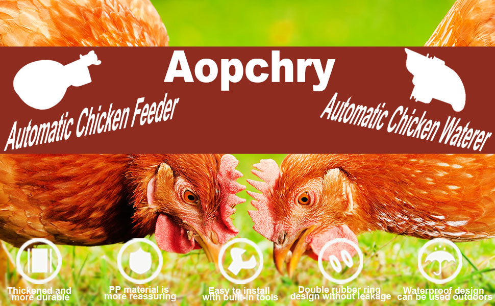 Gravity Fed Poultry Waterer with Spring Valve and Dual Rubber Seal, 10 Pack Valideals Outlet