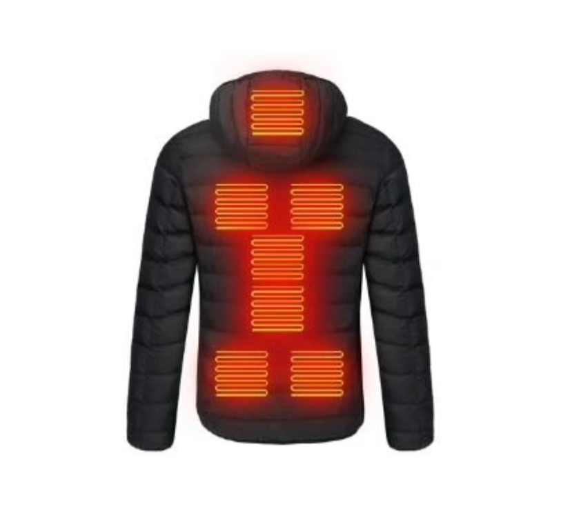 Heated Jacket with Removable 10-Hour Battery and 3 Heat Settings, Machine Washable Valideals Outlet