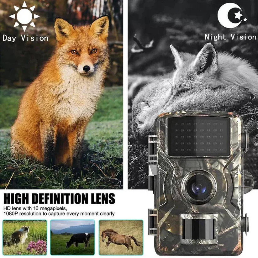Wildlife Camera with Night Vision and 1080P Video, 16MP Stills, 38 No-Glow LEDs Valideals Outlet