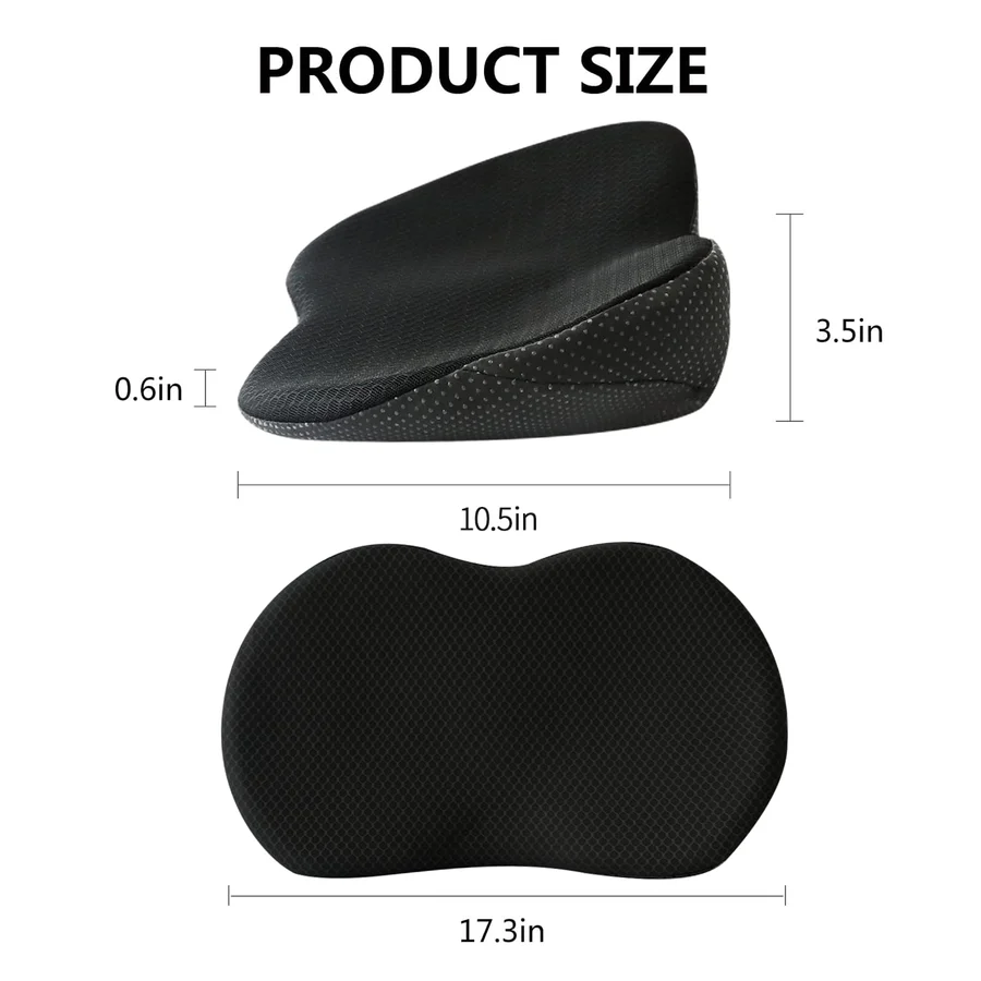 Car Seat Cushion with 3.5-Inch Height Boost and Memory Foam Support, Removable Cover Valideals Outlet
