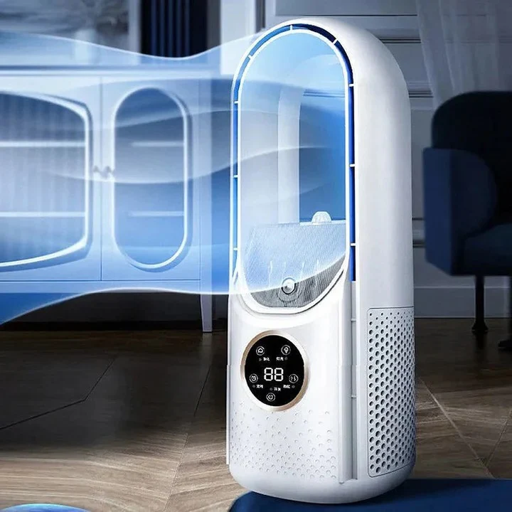 Portable Air Conditioner with Bladeless Quiet Cooling and Compact Desk-Sized, 10x10x15in Valideals Outlet