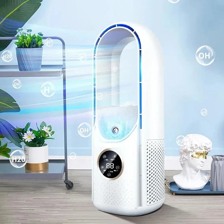 Portable Air Conditioner with Bladeless Quiet Cooling and Compact Desk-Sized, 10x10x15in Valideals Outlet