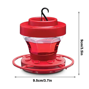 Hummingbird Feeder with Ant Moat and Micro Feeding Ports, 16oz Clear Reservoir Valideals Outlet