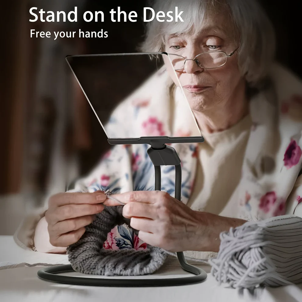 Magnifying Glass with Flexible Neck and Hands-Off Base, Wide Optical Lens Valideals Outlet