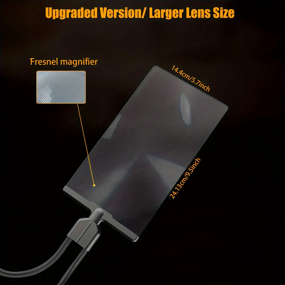 Magnifying Glass with Flexible Neck and Hands-Off Base, Wide Optical Lens Valideals Outlet