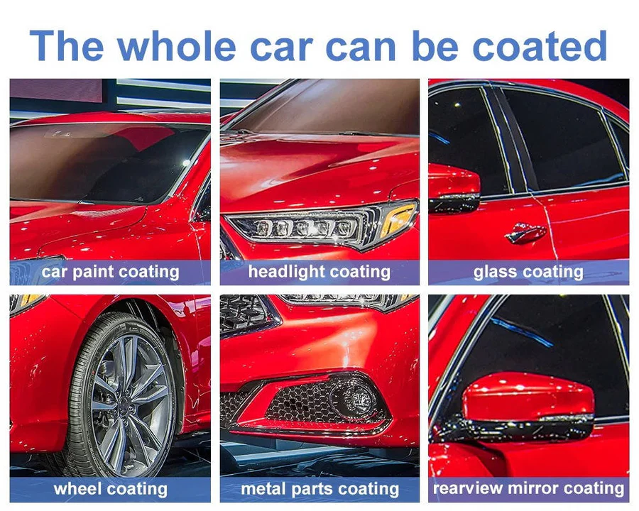 Ceramic Car Coating with 12-Month Protection and Spray-Wipe Kit, Multi-Surface Valideals Outlet