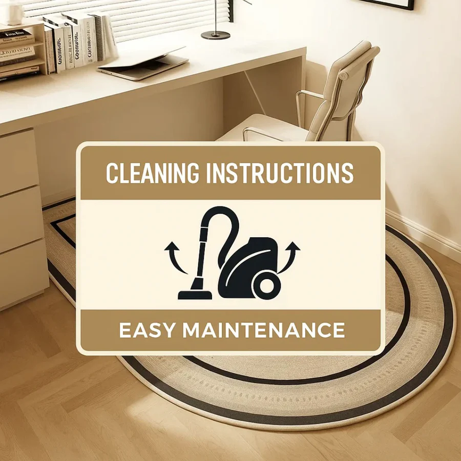 Chair Mat for Hard Floors with Non-Slip Backing and Short Pile Surface, 35.4x23.6 in Valideals Outlet