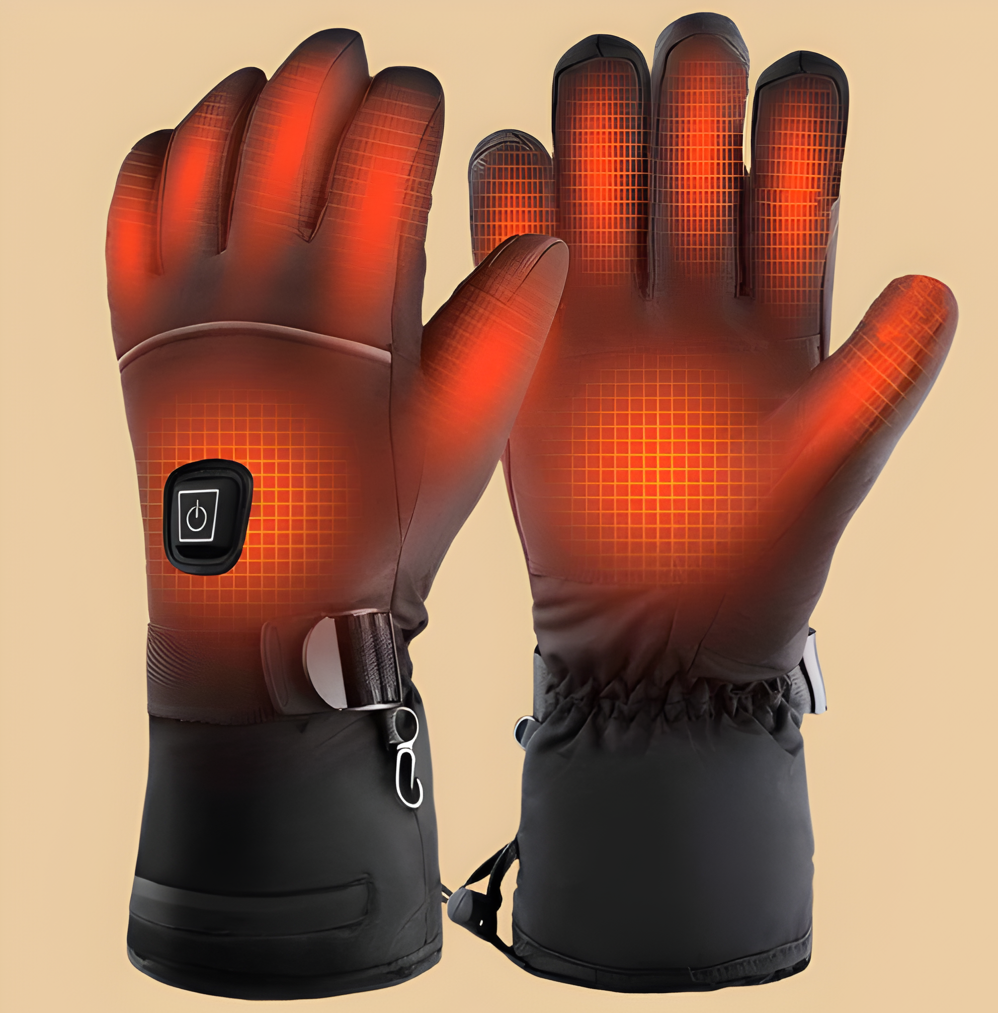 Rechargeable Heated Gloves with 3 Heat Levels and Textured Grip, Up to 8 Hours Valideals Outlet