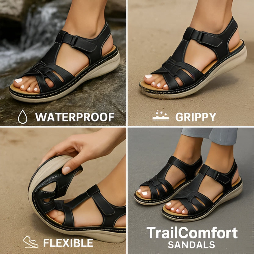 Women's Orthopedic Sandals with Molded Footbed and Adjustable Straps, Slip-Resistant Sole Valideals Outlet