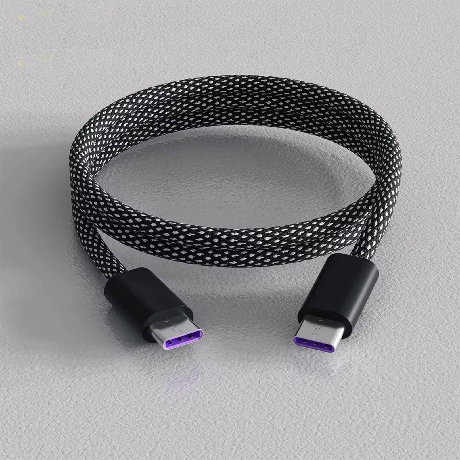 Self-Coiling Magnetic Charging Cable with Braided TPE and Interchangeable Tips Valideals Outlet