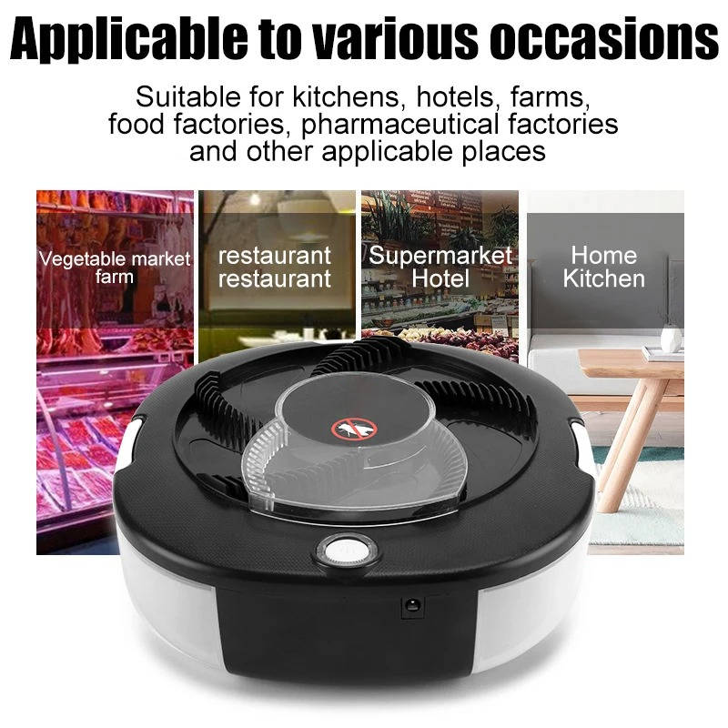 Automatic Fly Trap with Rotating Arm and Five Bait Stations, USB Rechargeable Valideals Outlet