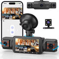 Car Dash Cam with Four Cameras and Night Vision, 1920P Front 3.0-Inch Display Valideals Outlet