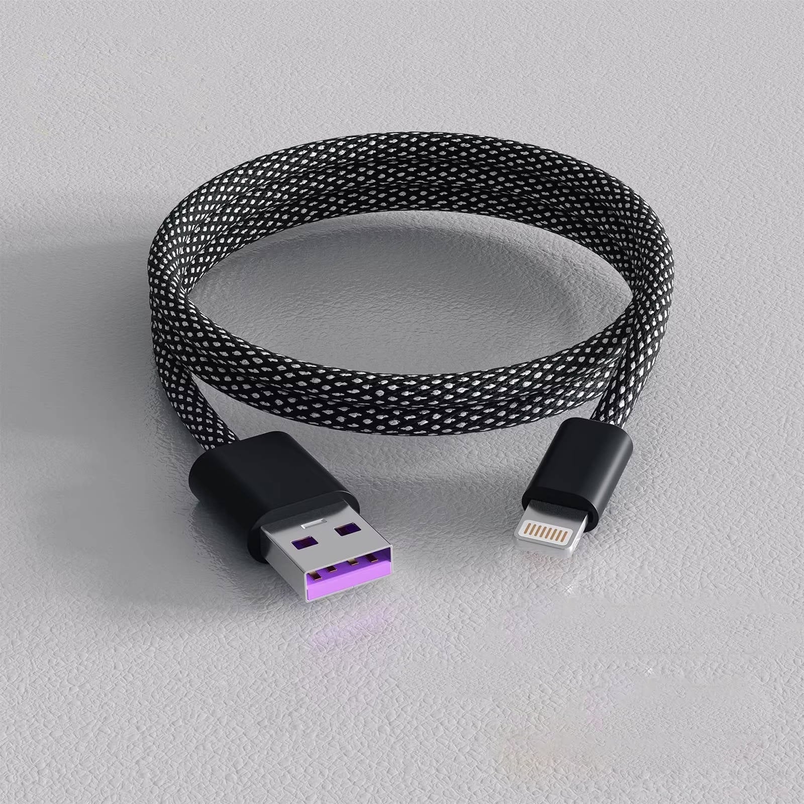 Self-Coiling Magnetic Charging Cable with Braided TPE and Interchangeable Tips Valideals Outlet