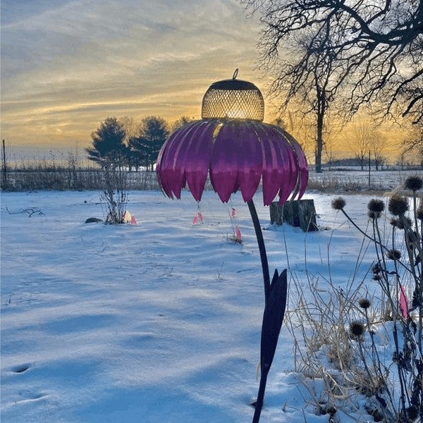 Bird Feeder with Weather-Resistant Metal Body and Wide 3.94in Dish, Easy Refill Lid Valideals Outlet