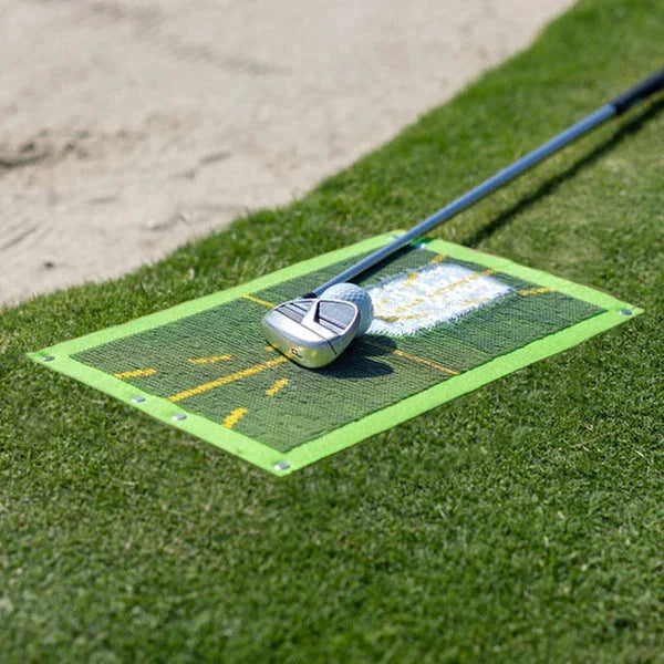 Golf Practice Mat with Sequin Impact Feedback and Roll-Up Portability, Stake, Clip Valideals Outlet