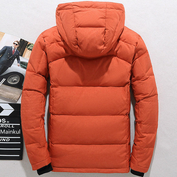 Insulated Hooded Jacket with Removable Hood and Front Zip, Thick Polyester for Fall Winter Valideals Outlet