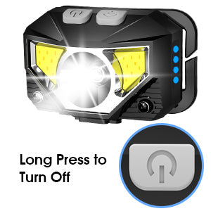 Rechargeable Headlamp with Motion Sensor and 1200-Lumen Output, 2-Pack Valideals Outlet