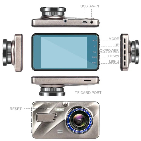 Dual Dash Camera with Front and Rear 170° Lens, 1080p Recording Valideals Outlet