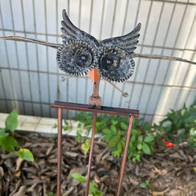 Bird Garden Windmill with Powder Coated Metal Finish and Six-Point Stake, 23-Inch Tall Valideals Outlet