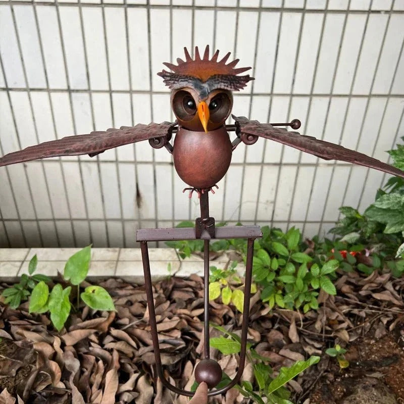 Bird Garden Windmill with Powder Coated Metal Finish and Six-Point Stake, 23-Inch Tall Valideals Outlet