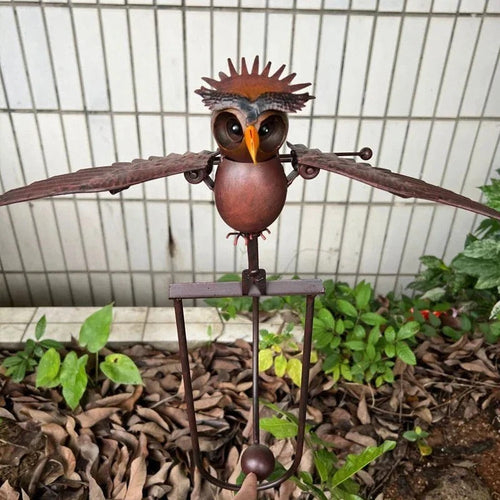 Bird Garden Windmill with Powder Coated Metal Finish and Six-Point Stake, 23-Inch Tall Valideals Outlet