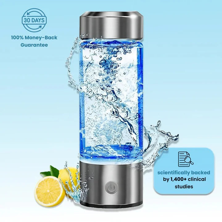 Hydrogen Water Generator Bottle with One-Touch Electrolysis and USB Rechargeable, 300mL Valideals Outlet