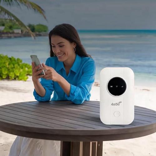 WiFi Router with 5G Support and Multi-Device Connectivity, 150 Mbps Pocket-Sized Valideals Outlet