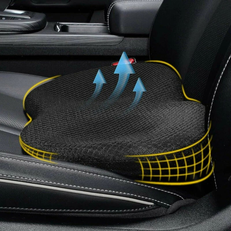Car Seat Cushion with 3.5-Inch Height Boost and Memory Foam Support, Removable Cover Valideals Outlet