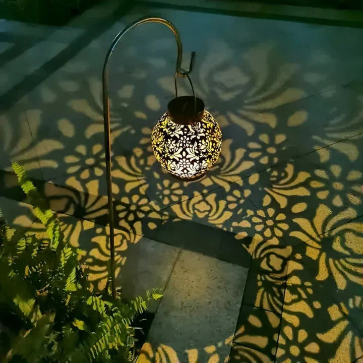 Solar LED Pendant Light with Remote and Dusk Sensor, Weatherproof Outdoor Valideals Outlet
