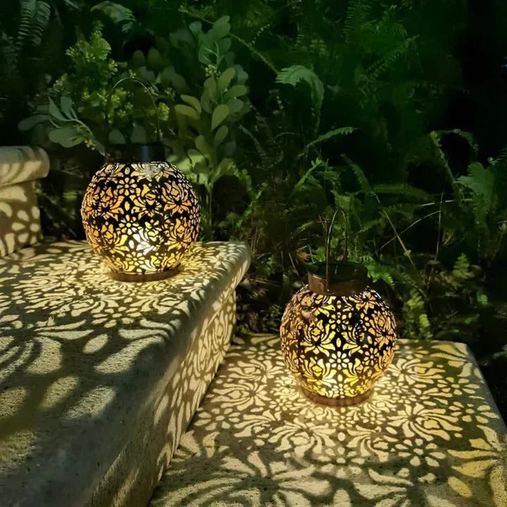 Solar LED Pendant Light with Remote and Dusk Sensor, Weatherproof Outdoor Valideals Outlet