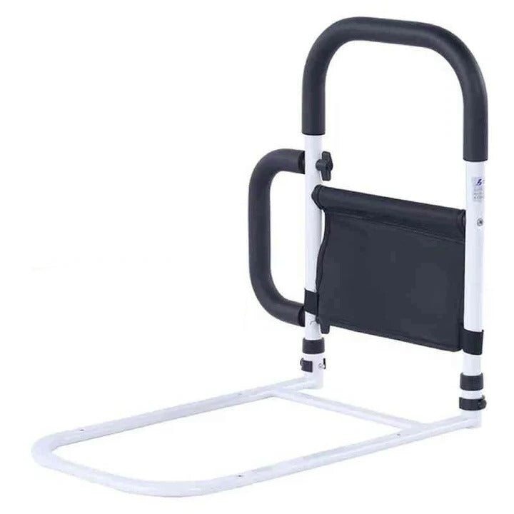 Bed Safety Rail with Padded Foam Handle and Adjustable Height, Low-Profile Base Valideals Outlet