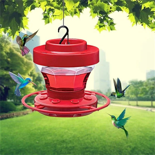 Hummingbird Feeder with Ant Moat and Micro Feeding Ports, 16oz Clear Reservoir Valideals Outlet