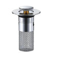 Pop Up Sink Stopper with Dual Silicone Seal and Built-In Strainer Valideals Outlet