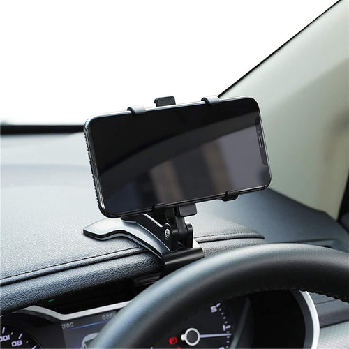 Car Phone Mount with 360 Degree Rotation and One-Hand Release, Fits Visor Rearview Dash Valideals Outlet