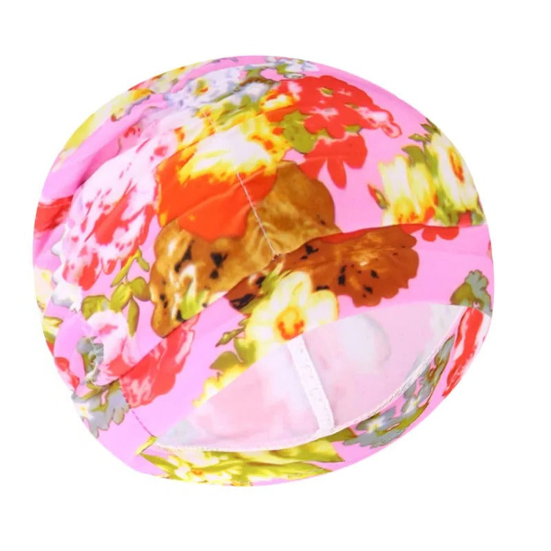 Turban Stretch Swimming Cap with Twist Front Detail and Quick Dry Design Valideals Outlet