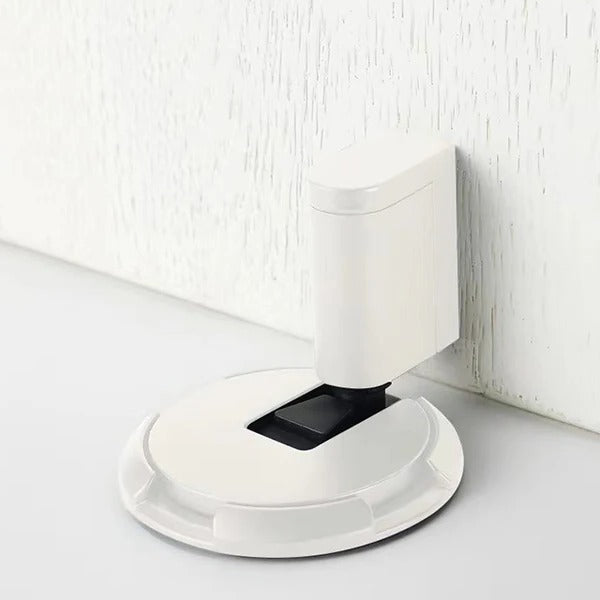 Adjustable Door Stopper with Rubber Pad and Lock, Zinc Alloy for Thick Doors Valideals Outlet