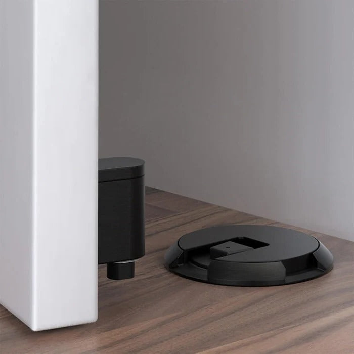 Adjustable Door Stopper with Rubber Pad and Lock, Zinc Alloy for Thick Doors Valideals Outlet