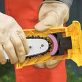Chainsaw Chain Sharpener with Dual Locating Pins and Replaceable Stone for 14-20in Bars Valideals Outlet