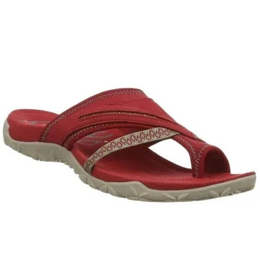 Women's Arch Support Sandals with Memory Foam and Orthotic Midsole, Hook-Loop Closure Valideals Outlet
