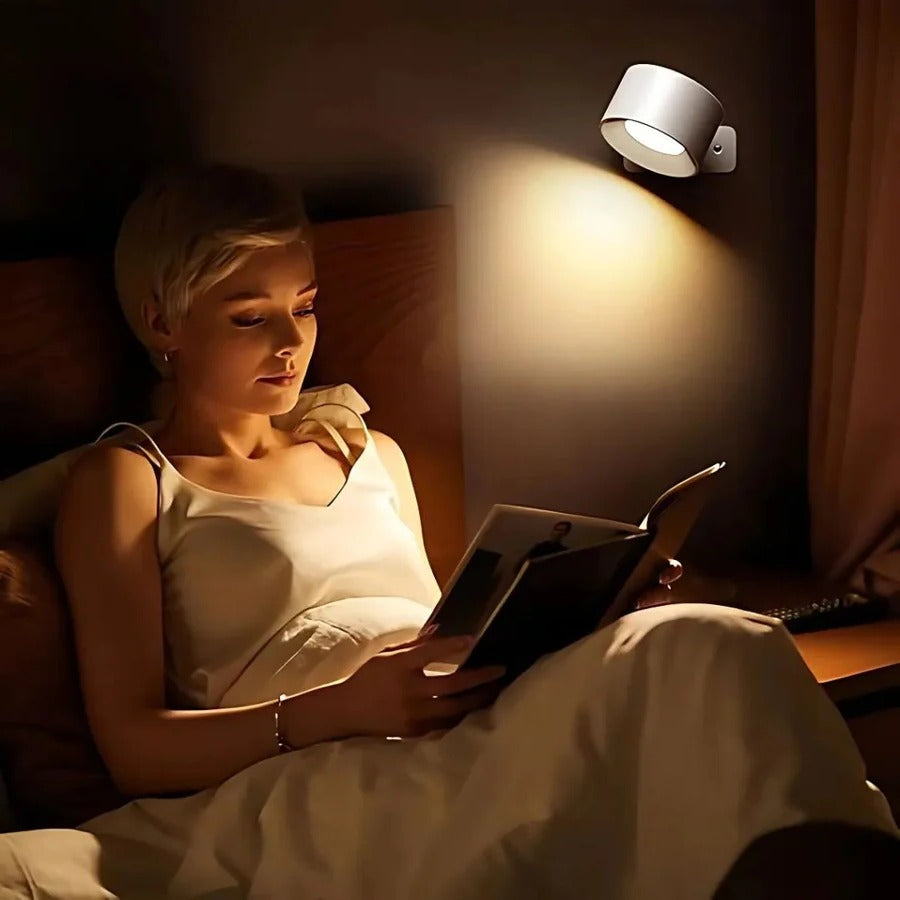 Rechargeable Wall Lamp with 360° Swivel and Touch Dimmer, 3-Temp LED, 2000mAh Valideals Outlet