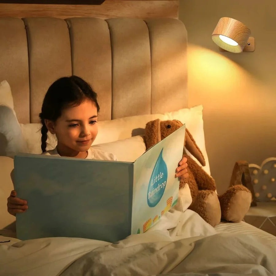 Rechargeable Wall Lamp with 360° Swivel and Touch Dimmer, 3-Temp LED, 2000mAh Valideals Outlet