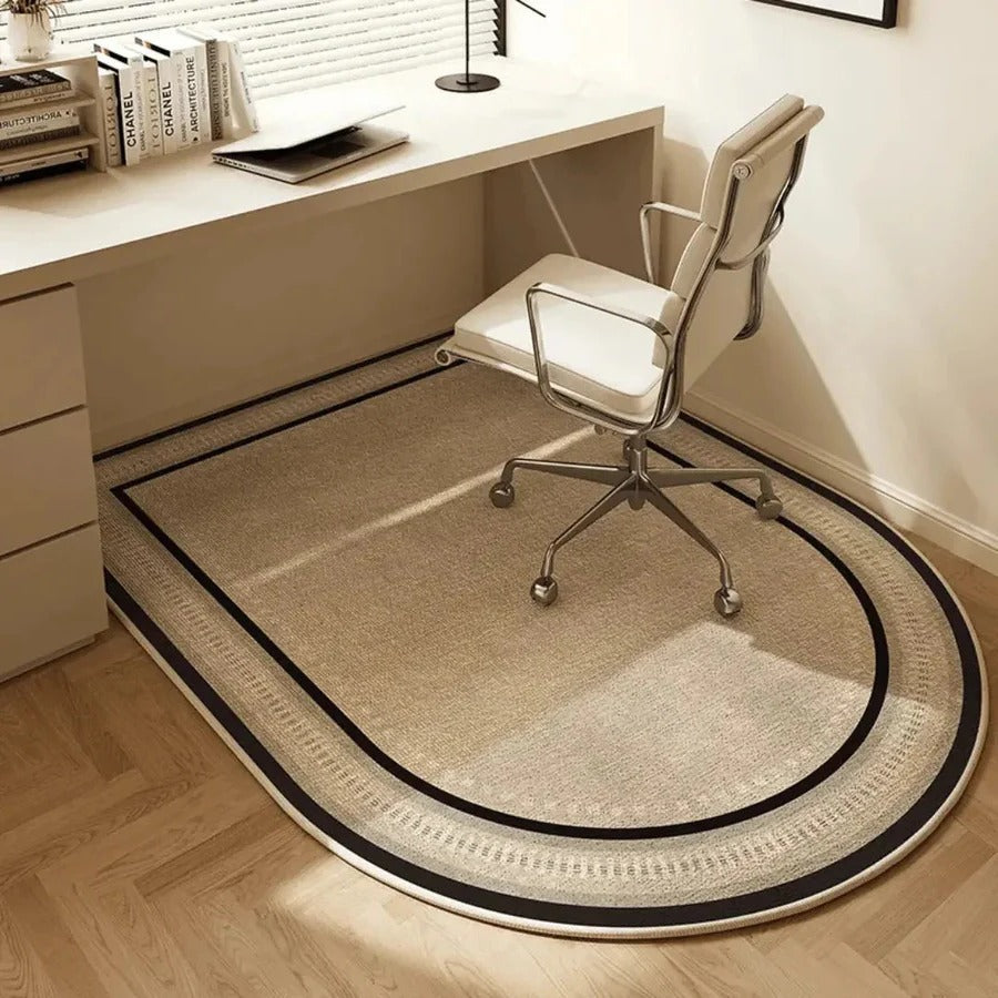 Chair Mat for Hard Floors with Non-Slip Backing and Short Pile Surface, 35.4x23.6 in Valideals Outlet