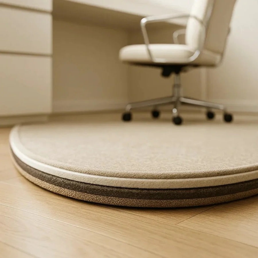 Chair Mat for Hard Floors with Non-Slip Backing and Short Pile Surface, 35.4x23.6 in Valideals Outlet