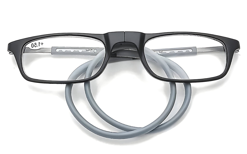 Reading Glasses with Magnetic Bridge and Hanging Neck Loop, Full Frame, Unisex Valideals Outlet